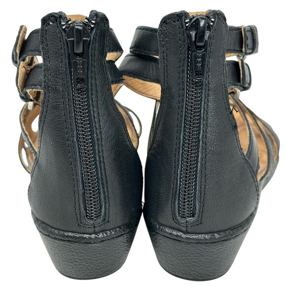 Born Challis Gladiator Wedge Sandals - BLACK - Picture 7 of 9